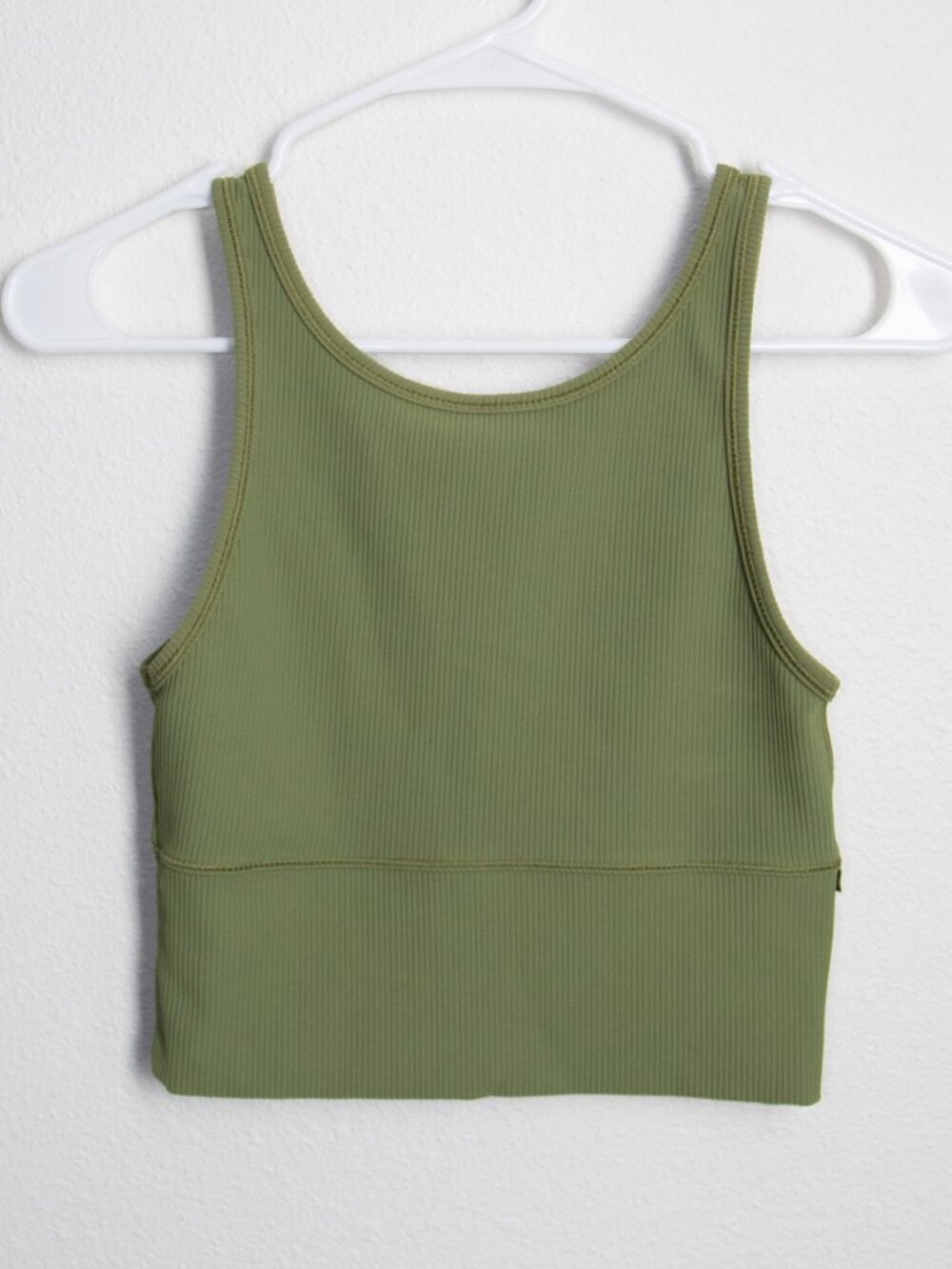 Lululemon Power Pivot Ribbed Tank Bronze Green Size 4